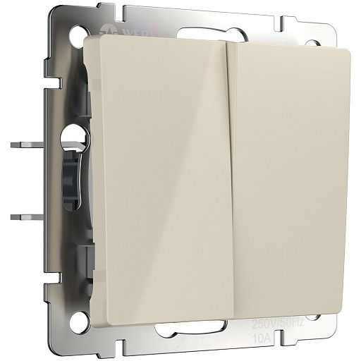 Переключатель Werkel двухклавишный встраиваемый слоновая кость (a058434) Переключатель Werkel двухклавишный встраиваемый слоновая кость (a058434)