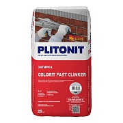 Затирка цементная Plitonit Colorit Fast Clinker серая 25 кг