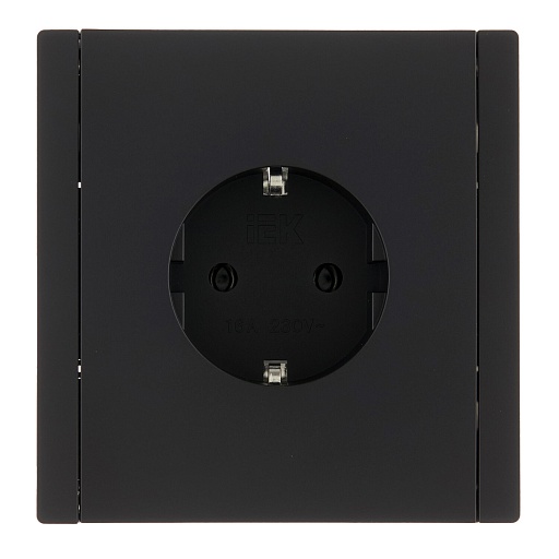 Розетка IEK Forte&Piano FP114 встраиваемая черная (FP-R11-16-1-K02)