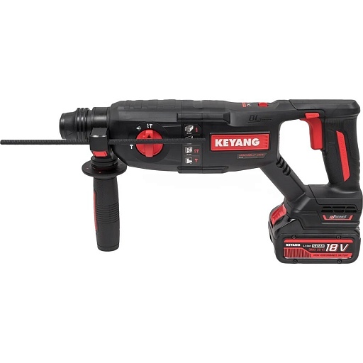 Перфоратор аккумуляторный Keyang HD20BLH-26V 18 В 2,7 Дж 5 Ач Li-Ion SDS-plus 2 АКБ и ЗУ (30684260) Перфоратор аккумуляторный Keyang HD20BLH-26V 18 В 2,7 Дж 5 Ач Li-Ion SDS-plus 2 АКБ и ЗУ (30684260)