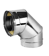 Отвод Вулкан V50R 90° х d120х220 мм с изоляцией AISI 321/304 Отвод Вулкан V50R 90° х d120х220 мм с изоляцией AISI 321/304