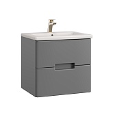 Комплект тумба с раковиной Sanstar Noche 60 см подвесная графит софт (422.1-1.4.1.ККОМ) Комплект тумба с раковиной Sanstar Noche 60 см подвесная графит софт (422.1-1.4.1.ККОМ)