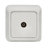 Розетка телевизионная EKF Рим накладная белая (ENA00-027-10)