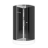 Душевая кабина Domani-Spa Simple 90х90х218 см стекло тонированное 4 мм с низким поддоном полукруг Душевая кабина Domani-Spa Simple 90х90х218 см стекло тонированное 4 мм с низким поддоном полукруг