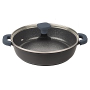 Сотейник Master House Шеф Андреа d24 см литой алюминий с антипригарным покрытием с крышкой (75346)