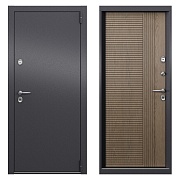Дверь входная с терморазрывом Torex Роял Техно правая букле графит - астана табачный 950х2050 мм