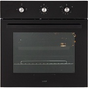 Духовой шкаф газовый встраиваемый Lauf DG-611BL 600 мм черный
