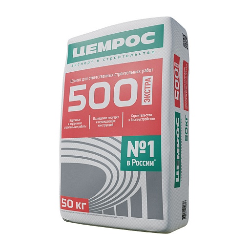 Цемент ЦЕМРОС М500 Д20 ЦЕМ II А-Ш/Бш 42,5 Н 50 кг Цемент ЦЕМРОС М500 Д20 ЦЕМ II А-Ш/Бш 42,5 Н 50 кг