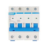 Автоматический выключатель модульный Chint NXB-63S 4P 60А тип C 4,5 кА 400 В (296911)