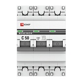 Автоматический выключатель модульный EKF PROxima ВА 47-63 3Р 50А тип C 4,5 кА 400 В (mcb4763-3-50C-pro)