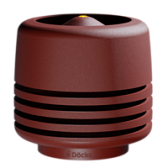 Docke PREMIUM/ Выход вентиляционный ИЗЛ-125/700/ Колпак/ Красный