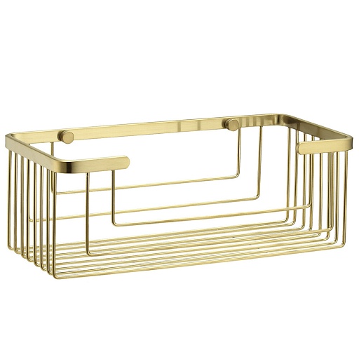 Полка для ванной WasserKraft Elbe K-7200 275х10х133 мм металл золото (K-711BG) Полка для ванной WasserKraft Elbe K-7200 275х10х133 мм металл золото (K-711BG)