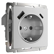 Розетка Werkel встраиваемая серебряная матовая со шторками с USB-A/ Type-C (a063618) Розетка Werkel встраиваемая серебряная матовая со шторками с USB-A/ Type-C (a063618)