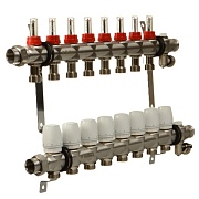 Коллекторная группа с расходомерами Terma 1 ВР(г) х 8 выходов 3/4 НР(ш) ЕК х 1 ВР(г)