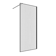 Душевая перегородка RGW WA 08B черная 90х195 см стекло рифленое 8 мм
