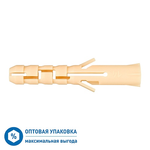 Дюбель распорный Hard-Fix PND 6x40 мм нейлон (4000 шт.) Дюбель распорный Hard-Fix PND 6x40 мм нейлон (4000 шт.)