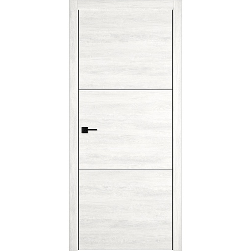 Дверь межкомнатная Urban2 800х2000 мм ПВХ норд велум глухая с замком и петлями