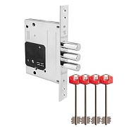 Замок врезной Fuaro Termo MDV25/S-60.00.3R16 для входной двери хром 4 ключа