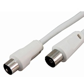 ТВ удлинитель Rexant штекер-гнездо (1,5 м) белый (18-0002) ТВ удлинитель Rexant штекер-гнездо (1,5 м) белый (18-0002)