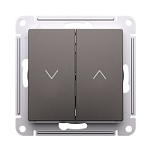 Кнопка управления жалюзи Systeme Electric AtlasDesign встраиваемая мокко (ATN000619) Кнопка управления жалюзи Systeme Electric AtlasDesign встраиваемая мокко (ATN000619)