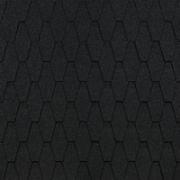 /Гибкая черепица Docke PIE EURASIA/ ШЕСТИГРАННИК/ Чёрный