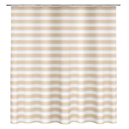 Штора для ванны Fora Spiral 1800х1800 мм полиэстер белая/бежевая (FOR-SPL201)