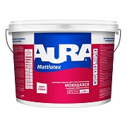 Краска моющаяся Aura Mattlatex база A белая 15 л