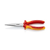 Круглогубцы с режущими кромками Knipex 200 мм (KN-2616200) Круглогубцы с режущими кромками Knipex 200 мм (KN-2616200)