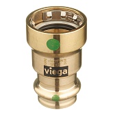 Соединитель Viega Megapress SC-Contur (736279) 20 мм х 3/4" пресс бронзовый Соединитель Viega Megapress SC-Contur (736279) 20 мм х 3/4" пресс бронзовый