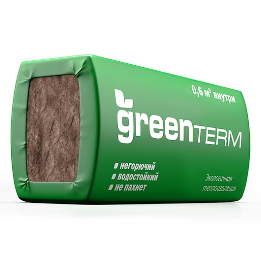 Утеплитель GreenTERM плита 50x610x1230 мм 12 кв. м