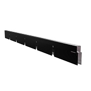 Элемент для потолка грильято Grand Line 100х100х40х10 мм направляющая 2,4 м черный матовый