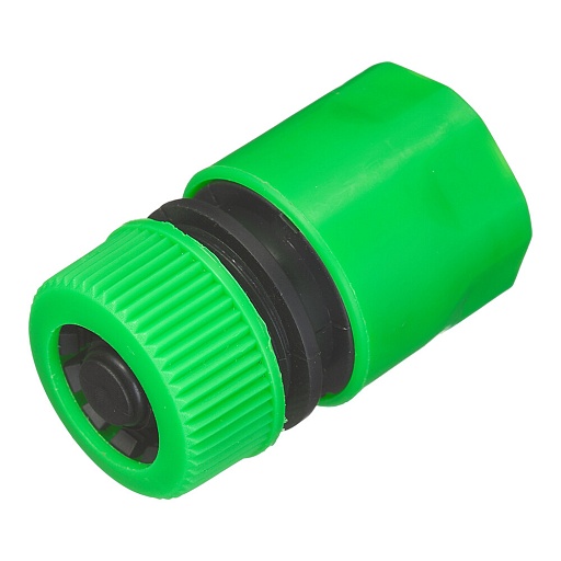 Коннектор 1/2 для шланга Оазис пластиковый с аквастопом (011850)