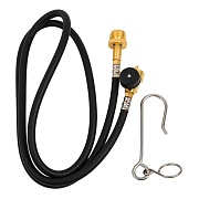 Шланг газовый Turbojet с резьбовым соединением CGA600 черный d18 мм 150 см