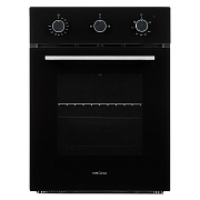 Духовой шкаф газовый встраиваемый Krona Stretto 45 BL 447 мм черный