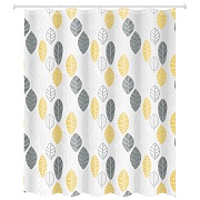 Штора для ванны Master House Форест 1800х2000 мм PEVA белая/желтая/черная (75222)