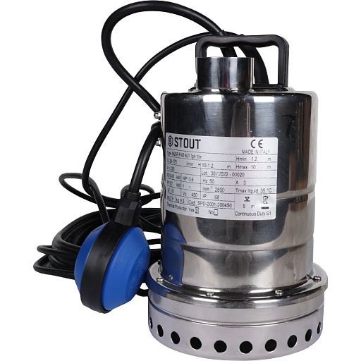 Насос дренажный Stout (SPD-0001-200450) для грязной воды 175 л/мин
