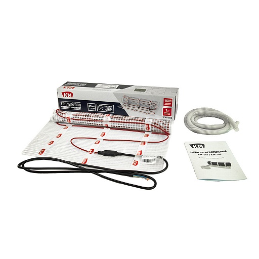 Теплый пол нагревательный мат КМ-150 1 кв.м 150 (150) Вт