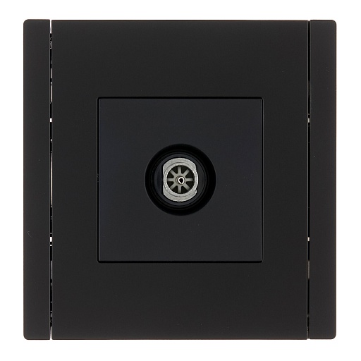 Розетка телевизионная IEK Forte&Piano FP128 встраиваемая черная (FP-A10-O-K02)