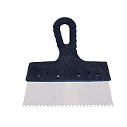 Шпатель для клея зубчатый Color Expert 200х4 мм нержавеющая сталь с пластиковой ручкой (91337012) Шпатель для клея зубчатый Color Expert 200х4 мм нержавеющая сталь с пластиковой ручкой (91337012)