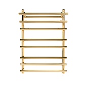 Полотенцесушитель водяной Indigo Just Shelf 800х500 мм лесенка золото