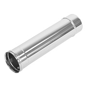 Дымоход d115 х 500 мм на расширителе зеркальная без изоляции AISI 304 Дымоход d115 х 500 мм на расширителе зеркальная без изоляции AISI 304