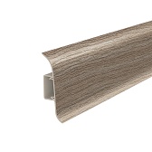 Плинтус ПВХ напольный Идеал Классик 55 мм дуб капучино 2200 мм