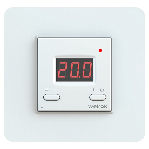Терморегулятор электронный сенсорный для теплого пола Welrok AZ белый с поддержкой Wi-Fi