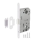 Замок врезной Fuaro P85C-50 для межкомнатной двери под цилиндр белый