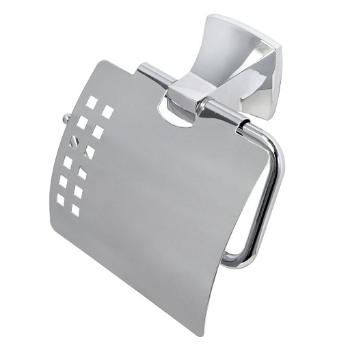 Держатель для туалетной бумаги WasserKraft Wern с крышкой металл/пластик хром (K-2525)