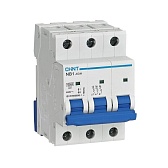 Автоматический выключатель модульный Chint NB1-63H 3P 40А тип C 10 кА 400 В (179875)