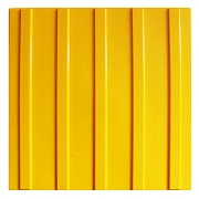 Тактильная плитка ТПУ продольный риф 300х300х6,5 мм желтая