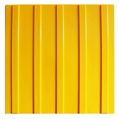 Тактильная плитка ТПУ продольный риф 300х300х6,5 мм желтая