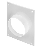 Фланец для круглых воздуховодов d125 мм с площадкой 196х236 мм стальной белый Фланец для круглых воздуховодов d125 мм с площадкой 196х236 мм стальной белый