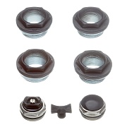 Набор присоединительный Royal 1" х 3/4" для радиатора черный (RT03-1/RT03.1-1)